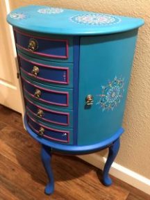 painted jewelry cabinet