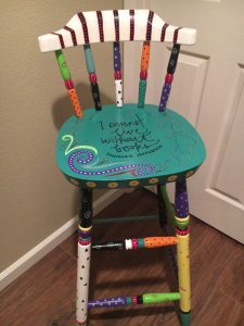 painted stool