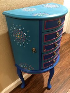 painted jewelry cabinet