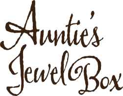 logo for auntie's jewel box