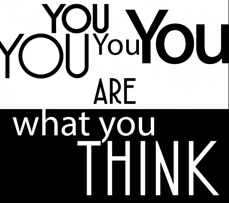 you are what you think poster