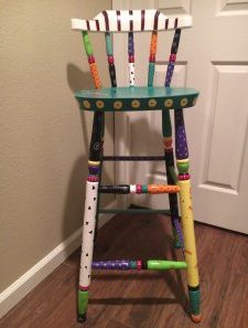 painted stool