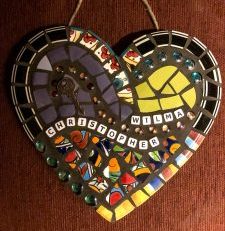 heart shaped mosaic