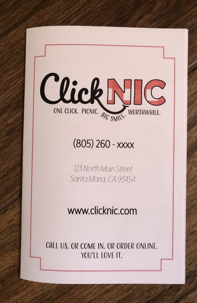 Clicknic menu