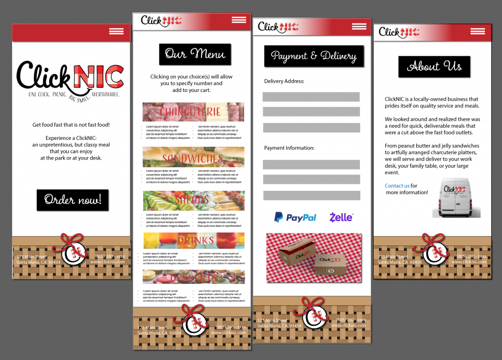 clicknic mobile website