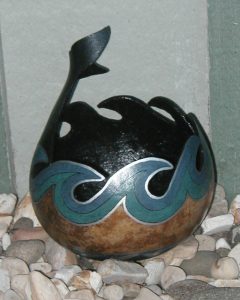 gourd with whale