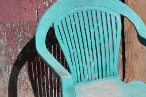 old plastic chair